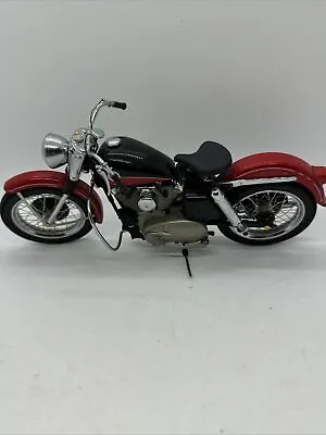 Vtg Franklin Mint 1957 Harley Davidson Red XL Sportster 1:10 Diecast Motorcyle • $69.99