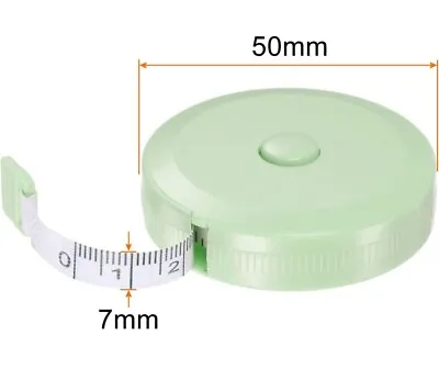 Soft Tape Measure Retractable 1.5m 5ft 60  Sewing Knitting Body Measuring 150cm • £2.10