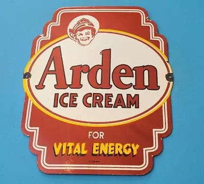 Vintage Arden Porcelain Ice Cream Milk Energy General Store Dq Pump Sign • $144.47