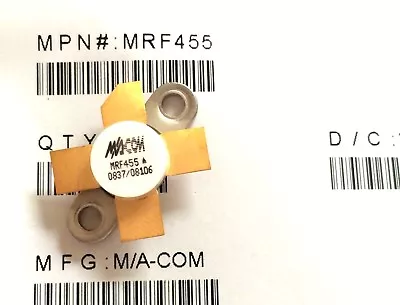 MRF455 RF NPN Power Transistor • $39.95