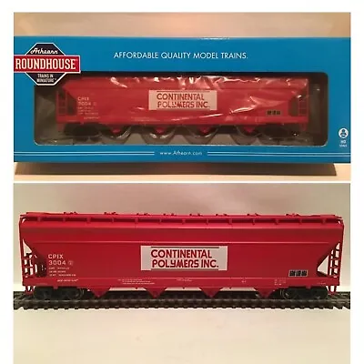 Athearn Roundhouse ~ ACF 5250 4-Bay Covered Hopper ~ Continental Polymers (CPIX) • $28.99