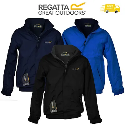 £25.99 • Buy Mens Regatta Dover Jacket Fleece Lined Waterproof Hooded Full Zip Hydrafort Coat
