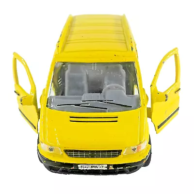 Mercedes-Benz Vito Diecast Yellow Model Van Pull-Back Action Doors Open 12.5cm • £8.99