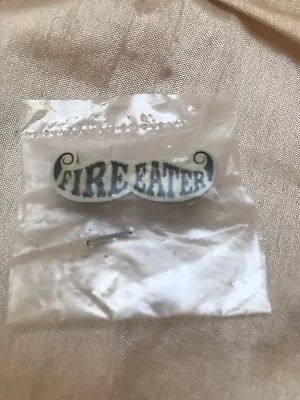 £2.50 • Buy Moustache Fire Eater Pin Badge, New
