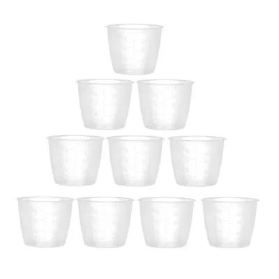 10Pcs_Rice Measuring Cups Clear Plastic Kitchen Rice Cooker Replacement 160ML • $2.49