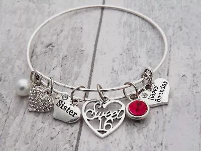 £4.99 • Buy Personalised BIRTHDAY Gifts Bracelet 18th 21st 30th 40th 50th  60th Gift For Her