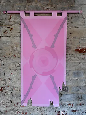 Lifesize Rose Quartz Inspired Handmade Banner • $80.82