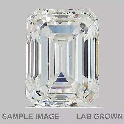 Emerald Cut F Color SI1 Clarity LabGrown Man Made Diamond 0.26 Carat • $88