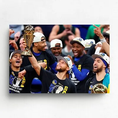 $59 • Buy Steph Curry Signed Canvas Print Bird Jordan James Morant Basketball Memorabilia
