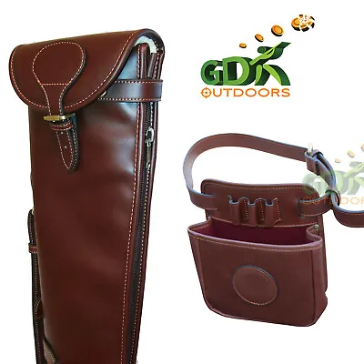 £124.99 • Buy Guardian Dark Brown Leather Shotgun Slip, & Cartridge Bag, Shell Pouch,holder