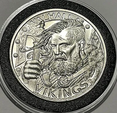 Valhalla Vikings Berserkers Collector Coin 1 Troy Oz .999 Fine Silver Rare Round • $49.99