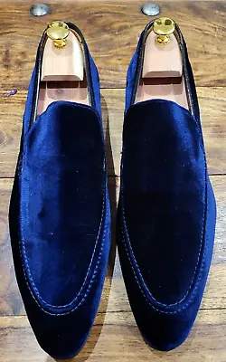 Kurt Geiger - Mens Blue  Palladian  Velvet Loafer Shoes. UK Sz 10. New Unworn. • £249