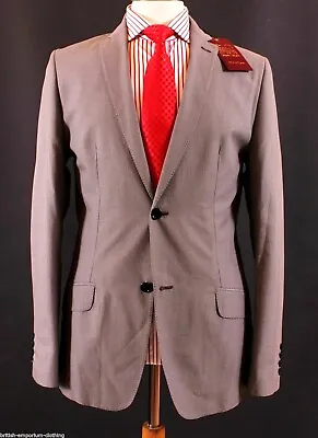 Holland Esquire 100% Cotton Houndstooth Suit NEW + TAGS • £249.99