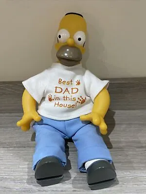 The Simpsons - 2002 - Homer Simpson - Best Dad In This House - Soft Toy • £15