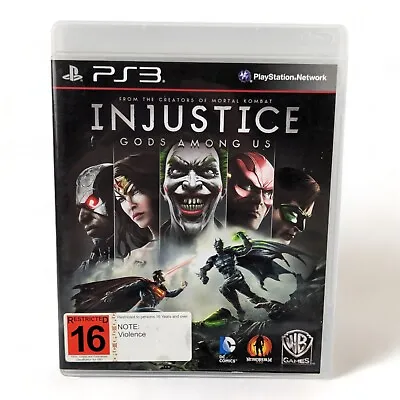 Injustice Gods Among Us PlayStation 3 PS3 Game Complete • $10.99