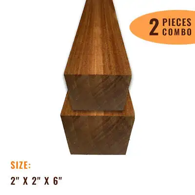 2 KD Honduran Mahogany Turning Wood Blank Spindle Carving Lumber Lathe 2 X2 X6  • $35.84