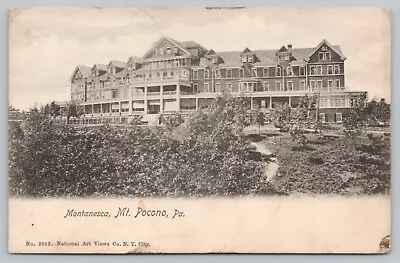 Mt Pocono PA Pennsylvania - Montanesca Hotel - Monroe County - Postcard - 1904 • $7.50