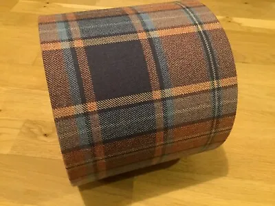 Lovely Handmade 20cm Diameter Isle Mill Tartan Wool Fabric Drum Lampshade • £19.99