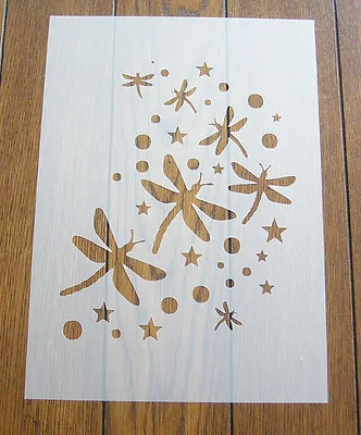 Dragonfly Stencil Mask Reusable PP Sheet For Arts & Crafts • £6