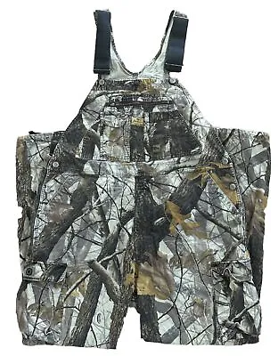 10x Camo Camoflage Hunting Bibs Work Farm Overalls Mens Size 40 Regular RealTree • $38.95