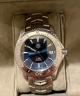 TAG Heuer Link Quartz WJ1112 Blue Dial Watch Diver Dive 200m Bracelet • £349.99