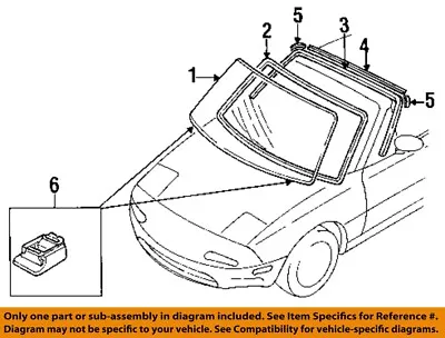 MAZDA OEM 90-97 Miata Windshield-Reveal Molding NA0150601A • $81.21