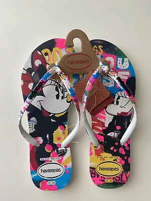 Havaianas Mickey Mouse Disney Flip Flops  Size 9/10 • $39.99