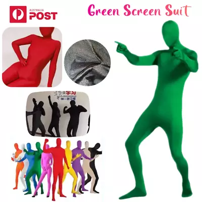 Costume Zentai Suit Men's Spandex Halloween Full Body Jumpsuit Adult XXXL AU • £19.12