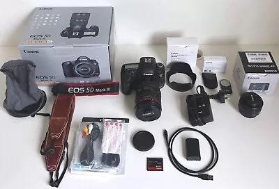 Canon EOS 5D Mark III 24-105mm F4 L Lens Kit And 50mm F1.8 Lens (+ Accessories) • $1300