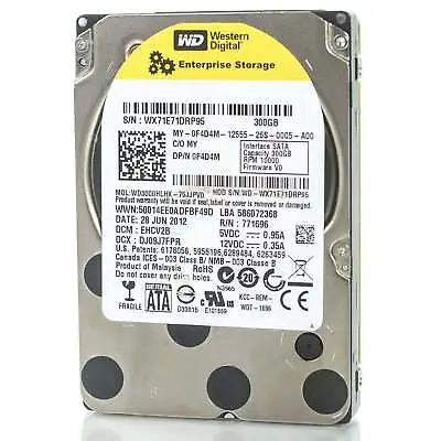 WD3000HLHX WD 300GB SATA 10K RPM 2.5  SATA Internal Hard Disk Drive HDD • $19.85