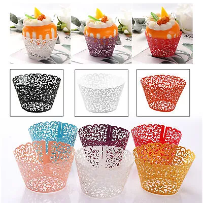 £1.99 • Buy 25 Filigree Vine Cupcake Wrappers Cases Gift Xmas Wedding Birthday Cake Party UK
