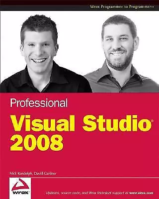 GOOD - Professional Visual Studio 2008 By David Gardner - Paperback • $10.72