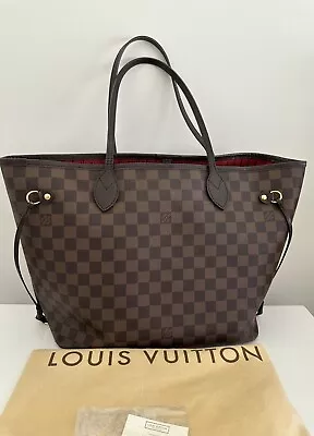 Authentic Louis Vuitton Neverfull MM In Damier Ebene Preloved • $1150