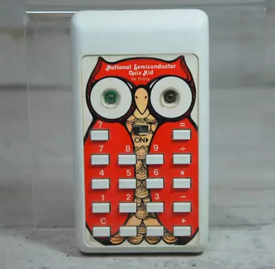 Vtg National Semiconductor Quiz Kid Handlheld Electron Math Checker Game Owl • $15.99