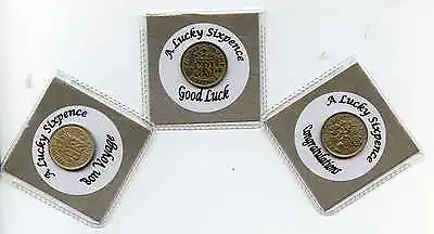 £1.99 • Buy Lucky Sixpence Wishing Good Luck, Congratulations Or Bon Voyage. Gift, Charm 
