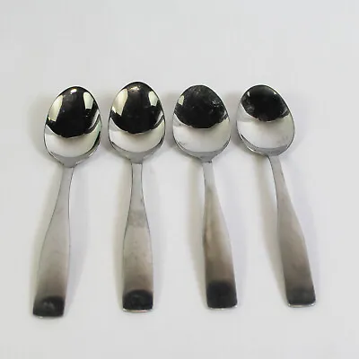 Set Of 4 Cambridge Stainless Teaspoons Madison Satin Handle Flatware Fiddle Tip • $18.20