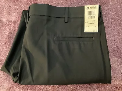 Haggar Performance Microfiber Slacks Dress Straight Fit Pants 40 X 30 - NEW • $18.97