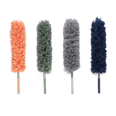 Telescopic Extendable Duster Microfibre Feather Long Cleaning Extending Brush • £7.99