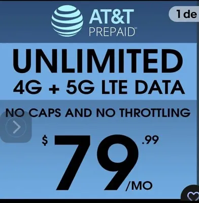 Unlimited Enterprise Data Plan AT&T  4G LTE 5G Hotspot Internet • $84.99