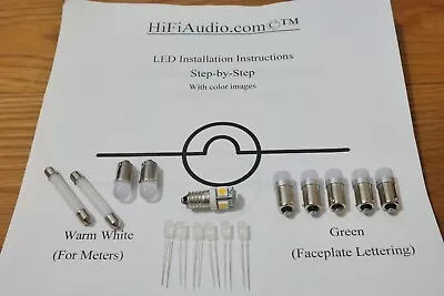 Mcintosh MR78 Tuner Replacement LED Lamps Bulbs For Vintage Lights Kit Set • $38.50