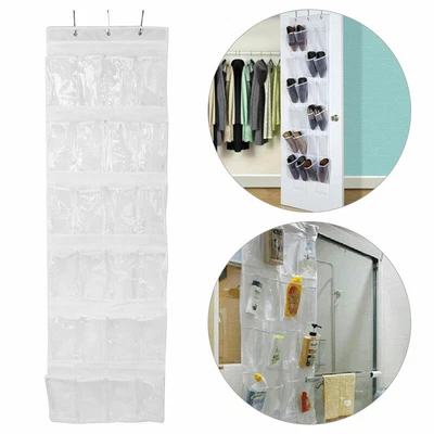 $15.88 • Buy 24 Pockets Shoe Toy Rack Wardrobe Over Door Hanger Shelf Storage Bag Organizer