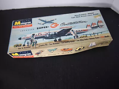 1999 NIB MONOGRAM TWA AIRLINER Luxury Airliner Super G Constellation 85-0019 • $29.98