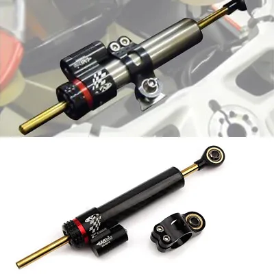 For Honda Yamaha Universal Steering Damper Stabilizer Motorcycle Street & Sport • $59.99