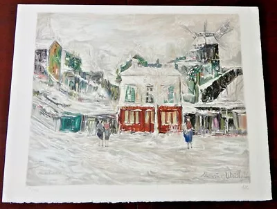 Maurice Utrillo Winter In Montmarte Signed And Numbered • $89