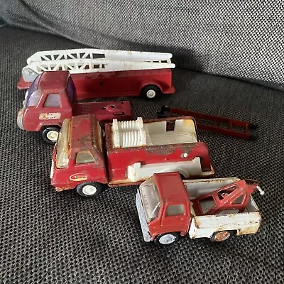 Vintage Marx Buddy L Tonka Fire Truck Ladder Pressed Steel Toys Fireman Vehicle • $24.99