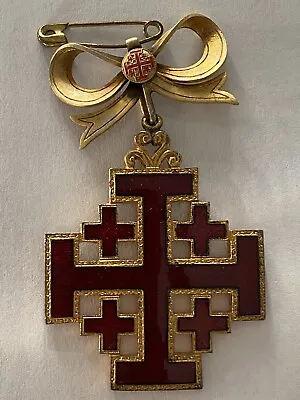 Vatican Award Italy Badge Sign Of The Order Of The Holy Tomb Of Jerusalem Nice R • $380