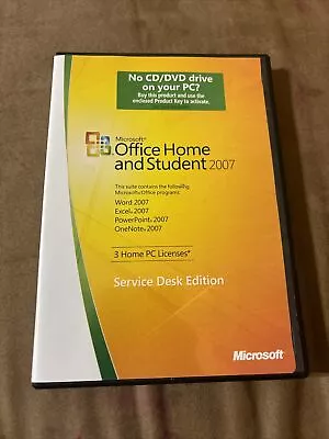 Microsoft Office Home And Student 2007 Service Desk Edition With Product Key • $9.95