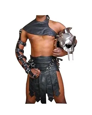 LARP Real Leather Gladiator Kilt Set For Men Costumes Heavy Hardware • $94.99