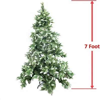 ALEKO 7 Ft. Unlit Snow Dusted Artificial Christmas Holiday Tree CTBS83H1398 • $104.66