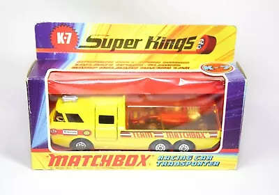 Matchbox Superkings K7 Racing Car Transporter In Original Box - Near Mint • £74.95